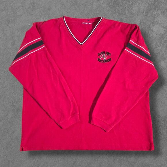 Vintage Sports Pullover Sweatshirt Tampa Bay Buccaneers Embroidered NFL Football - Picture 1 of 7